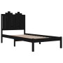 Estructura de cama madera maciza de pino negro 75x190 cm de vidaXL, Camas y somieres - Ref: Foro24-3103742, Precio: 120,30 €,...