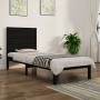 Estructura de cama madera maciza individual negra 75x190 cm de vidaXL, Camas y somieres - Ref: Foro24-3104572, Precio: 128,28...