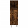 Set de muebles baño 3 pzas madera contrachapada roble ahumado de vidaXL, Muebles de baño - Ref: Foro24-3190280, Precio: 163,8...