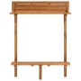 Mesa alta de balcón de madera maciza de acacia 90x37x122,5 cm en Mesas de comedor | Comprar online en Foru.es