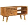 Mueble para TV de madera maciza de mango 85x35x47 cm de vidaXL, Muebles TV - Ref: Foro24-285855, Precio: 155,59 €, Descuento: %