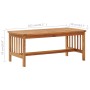 Mesa de centro de madera maciza de acacia 102x50x43 cm en Mesas de centro | Comprar online en Foru.es