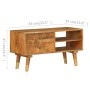 Mueble para TV de madera maciza de mango 85x35x47 cm de vidaXL, Muebles TV - Ref: Foro24-285855, Precio: 155,59 €, Descuento: %