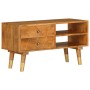 Mueble para TV de madera maciza de mango 85x35x47 cm de vidaXL, Muebles TV - Ref: Foro24-285855, Precio: 155,59 €, Descuento: %