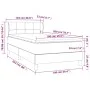 Box spring bed with taupe gray fabric mattress 100x200 cm by vidaXL, Beds and slatted bases - Ref: Foro24-3126225, Price: 339...