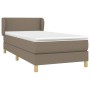 Cama box spring con colchón tela gris taupe 100x200 cm de vidaXL, Camas y somieres - Ref: Foro24-3126625, Precio: 351,86 €, D...