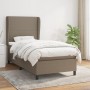 Cama box spring con colchón tela gris taupe 100x200 cm de vidaXL, Camas y somieres - Ref: Foro24-3127785, Precio: 395,48 €, D...