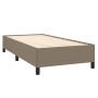 Cama box spring con colchón tela gris taupe 100x200 cm de vidaXL, Camas y somieres - Ref: Foro24-3127785, Precio: 395,48 €, D...