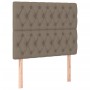 Cama box spring con colchón tela gris taupe 100x200 cm de vidaXL, Camas y somieres - Ref: Foro24-3128185, Precio: 413,30 €, D...