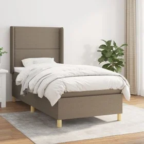 Boxspringbett mit taupegrauer Stoffmatratze 100x200 cm von vidaXL, Betten und Lattenroste - Ref: Foro24-3131893, Preis: 352,9...