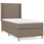Cama box spring con colchón tela gris taupe 100x200 cm de vidaXL, Camas y somieres - Ref: Foro24-3131813, Precio: 382,43 €, D...