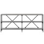 Mesa consola hierro y madera ingeniería gris Sonoma 180x30x75cm de vidaXL, Mesas auxiliares - Ref: Foro24-832856, Precio: 82,...