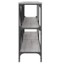 Mesa consola hierro y madera ingeniería gris Sonoma 180x30x75cm de vidaXL, Mesas auxiliares - Ref: Foro24-832856, Precio: 82,...