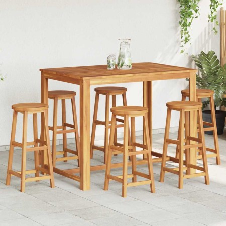 Taburetes de cocina 6 unidades madera maciza de acacia en Sillas de jardín | Comprar online en Foru.es