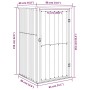 Cobertizo de herramientas jardín acero galvanizado 88x89x161 cm de vidaXL, Cobertizos - Ref: Foro24-316205, Precio: 120,12 €,...