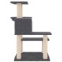 Rascador para gatos con postes de sisal gris oscuro 82,5 cm de vidaXL, Mobiliario para gatos - Ref: Foro24-172387, Precio: 53...