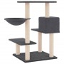 Rascador para gatos con postes de sisal gris oscuro 82,5 cm de vidaXL, Mobiliario para gatos - Ref: Foro24-172387, Precio: 53...