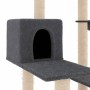 Rascador para gatos con postes de sisal gris oscuro 82,5 cm de vidaXL, Mobiliario para gatos - Ref: Foro24-172387, Precio: 53...