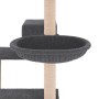Rascador para gatos con postes de sisal gris oscuro 82,5 cm de vidaXL, Mobiliario para gatos - Ref: Foro24-172387, Precio: 53...