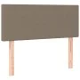 Cama box spring con colchón LED tela gris taupe 100x200 cm de vidaXL, Camas y somieres - Ref: Foro24-3132977, Precio: 343,12 ...