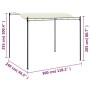 Cenador de tela blanco crema de vidaXL, Carpas y cenadores - Ref: Foro24-43217, Precio: 187,34 €, Descuento: %