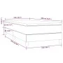 Box spring bed with taupe gray fabric mattress 100x200 cm by vidaXL, Beds and slatted bases - Ref: Foro24-3144057, Price: 298...