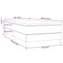 Cama box spring con colchón tela gris taupe 100x200 cm de vidaXL, Camas y somieres - Ref: Foro24-3144155, Precio: 305,74 €, D...