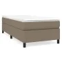 Box spring bed with taupe gray fabric mattress 100x200 cm by vidaXL, Beds and slatted bases - Ref: Foro24-3144403, Price: 308...