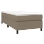 Box spring bed with taupe gray fabric mattress 100x200 cm by vidaXL, Beds and slatted bases - Ref: Foro24-3144403, Price: 308...