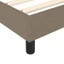 Box spring bed with taupe gray fabric mattress 100x200 cm by vidaXL, Beds and slatted bases - Ref: Foro24-3144403, Price: 308...