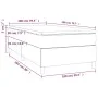 Box spring bed with taupe gray fabric mattress 100x200 cm by vidaXL, Beds and slatted bases - Ref: Foro24-3144403, Price: 308...
