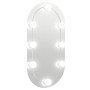 Espejo con luces LED vidrio ovalado 60x30 cm en Espejos | Comprar online en Foru.es