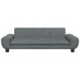 Cama para perros de terciopelo gris oscuro 100x54x33 cm de vidaXL, Camas para perros - Ref: Foro24-171983, Precio: 108,34 €, ...