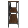 Mesa consola hierro madera ingeniería roble marrón 180x30x75 cm de vidaXL, Mesas auxiliares - Ref: Foro24-832857, Precio: 79,...