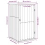 Cobertizo de herramientas jardín acero galvanizado 88x89x161 cm de vidaXL, Cobertizos - Ref: Foro24-316207, Precio: 133,79 €,...
