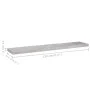 Floating wall shelf 4 pcs concrete gray MDF 120x23.5x3.8 cm by vidaXL, Shelves and shelves - Ref: Foro24-326608, Price: 75,49...