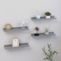 Estantes de pared 4 unidades gris 40x9x3 cm de vidaXL, Estantes y estanterías - Ref: Foro24-326674, Precio: 21,24 €, Descuent...