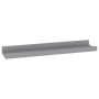 Estantes de pared 4 unidades gris 40x9x3 cm de vidaXL, Estantes y estanterías - Ref: Foro24-326674, Precio: 21,24 €, Descuent...