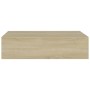 Estante con cajón de pared MDF roble 40x23,5x10 cm de vidaXL, Estantes y estanterías - Ref: Foro24-330247, Precio: 49,40 €, D...