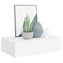 Estante con cajón de pared MDF blanco 40x23,5x10 cm de vidaXL, Estantes y estanterías - Ref: Foro24-330241, Precio: 40,11 €, ...