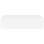 Estante con cajón de pared MDF blanco 40x23,5x10 cm de vidaXL, Estantes y estanterías - Ref: Foro24-330241, Precio: 40,11 €, ...