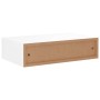 Estante con cajón de pared MDF blanco 40x23,5x10 cm de vidaXL, Estantes y estanterías - Ref: Foro24-330241, Precio: 40,11 €, ...