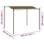 Toldo parasol gris taupe 3x2,4 cm 180 g/m² de vidaXL, Carpas y cenadores - Ref: Foro24-312216, Precio: 199,87 €, Descuento: %