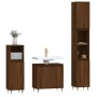 Set de muebles baño 3 pzas madera contrachapada roble marrón de vidaXL, Muebles de baño - Ref: Foro24-3190274, Precio: 175,78...