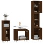 Set de muebles baño 3 pzas madera contrachapada roble marrón de vidaXL, Muebles de baño - Ref: Foro24-3190274, Precio: 175,78...