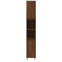 Set de muebles baño 3 pzas madera contrachapada roble marrón de vidaXL, Muebles de baño - Ref: Foro24-3190274, Precio: 175,78...