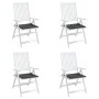 Cojines silla de jardín 4 uds tela Oxford antracita 50x50x3 cm de vidaXL, Cojines para sillas y sofás - Ref: Foro24-314038, P...
