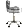 Silla de oficina de cuero sintético gris de vidaXL, Sillas de oficina - Ref: Foro24-3088630, Precio: 84,65 €, Descuento: %