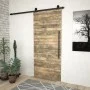 Kit de herrajes para puertas correderas SKIEN acero negro 200cm de vidaXL, Marcos de puertas - Ref: Foro24-145263, Precio: 75...