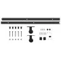 SKIEN sliding door hardware kit black steel 200cm by vidaXL, doorframes - Ref: Foro24-145263, Price: 75,48 €, Discount: %